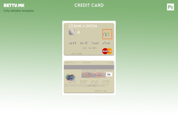 модерен стил Србија Банка Интеса а.д. Шаблон за мастер карта Белград